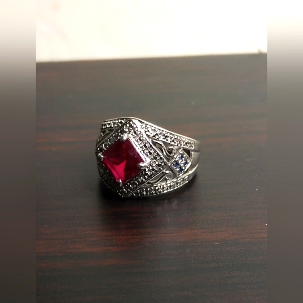 Ross Simon Vintage 925 Silver & Gemstone Ring - Picture 3 of 5